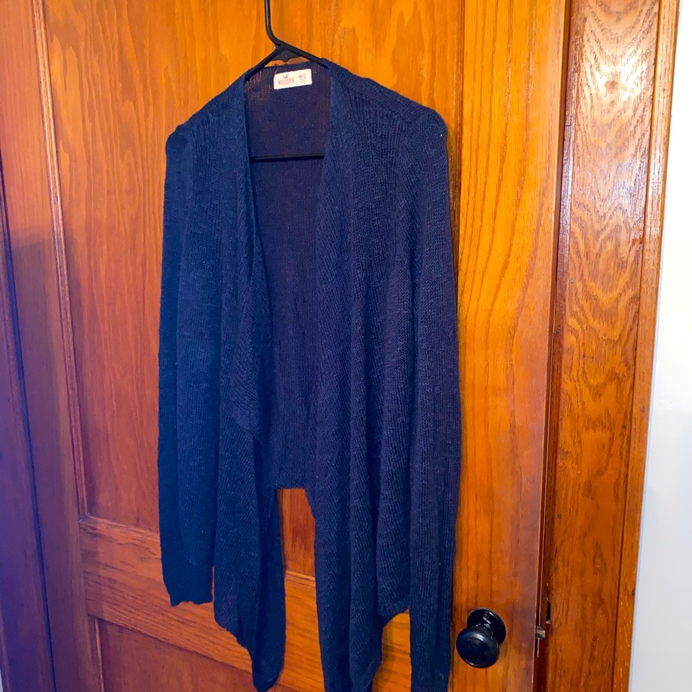 Dark navy hollister knit cardigan size M/L